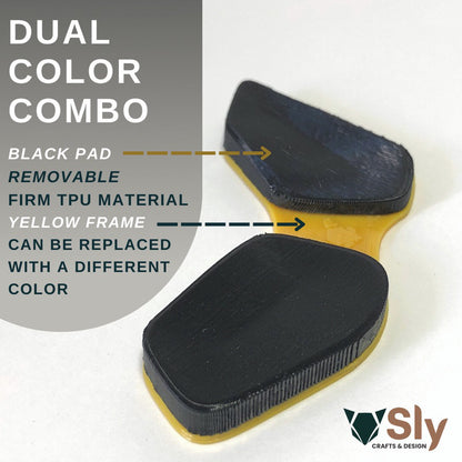 WHITE PADS Ergonomic Wrist Rest Mouse Firm Palm Pad (Right or Left Handed) Support For Computer