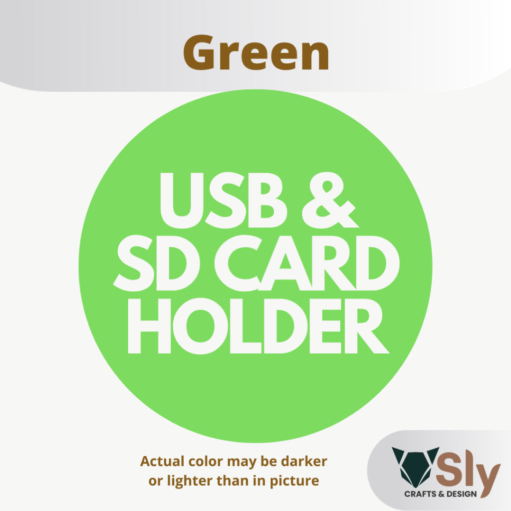 USB Flash Drive and SD Card Holder Organizer Rack Stand