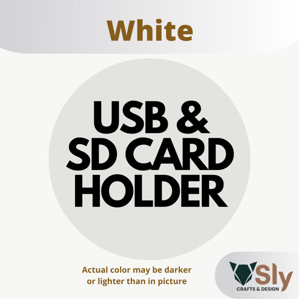 USB Flash Drive and SD Card Holder Organizer Rack Stand