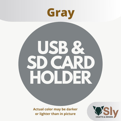 USB Flash Drive and SD Card Holder Organizer Rack Stand