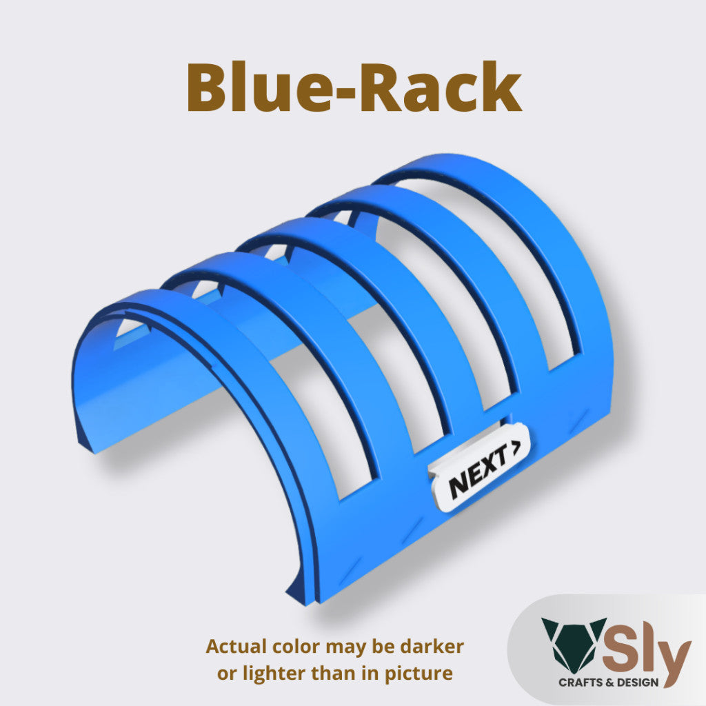 Modular Pickleball Paddle Rack with Next Up Tag | Portable Paddle Holder Organizer
