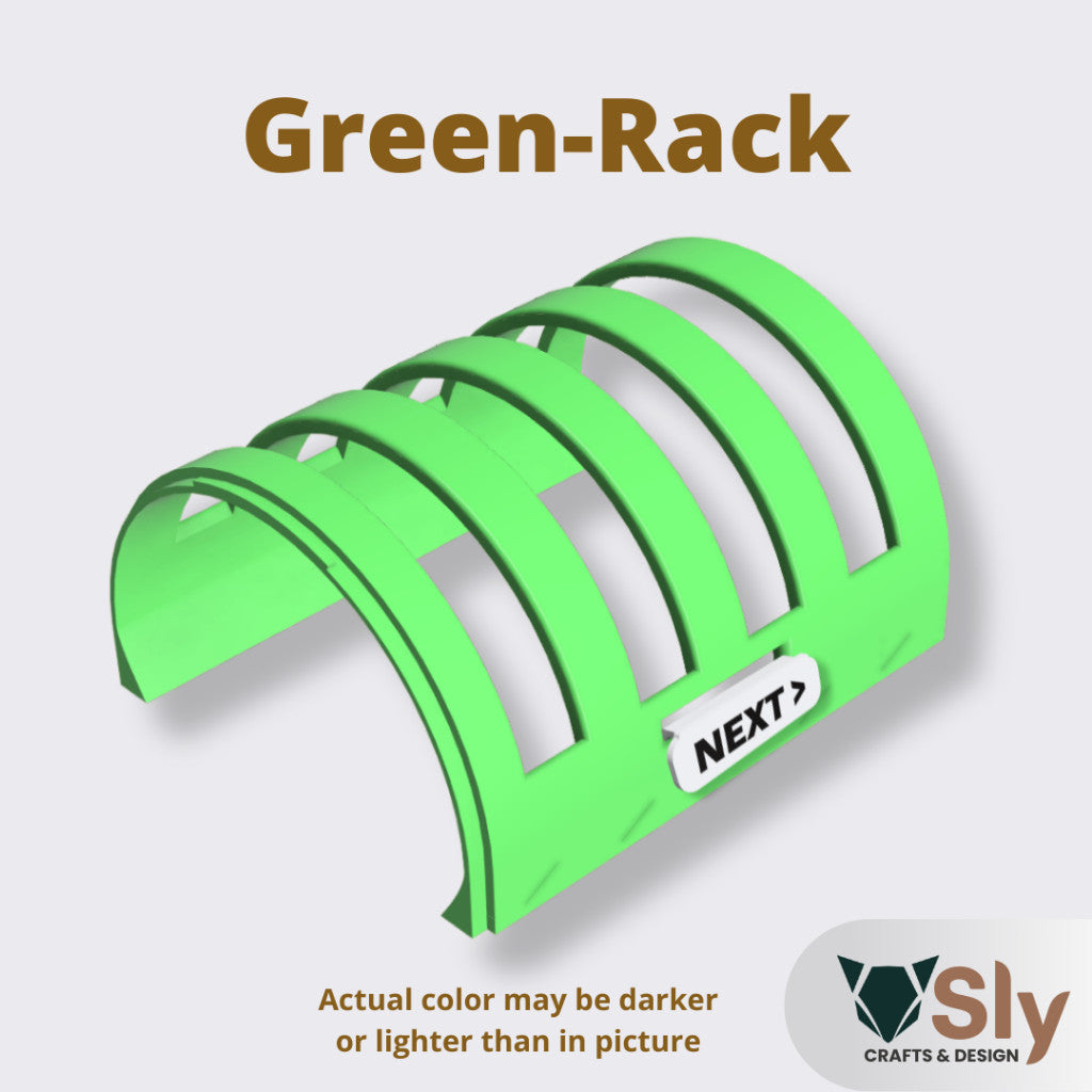 Modular Pickleball Paddle Rack with Next Up Tag | Portable Paddle Holder Organizer