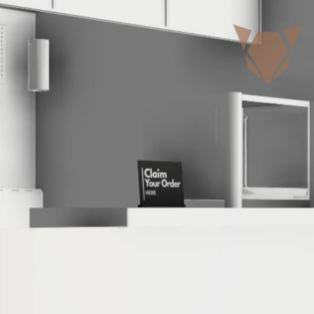 Claim Your Order Here Standee | Freestanding Sign for Queueing and Payment Areas FREE ADHESIVE