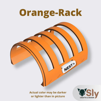 Modular Pickleball Paddle Rack with Next Up Tag | Portable Paddle Holder Organizer