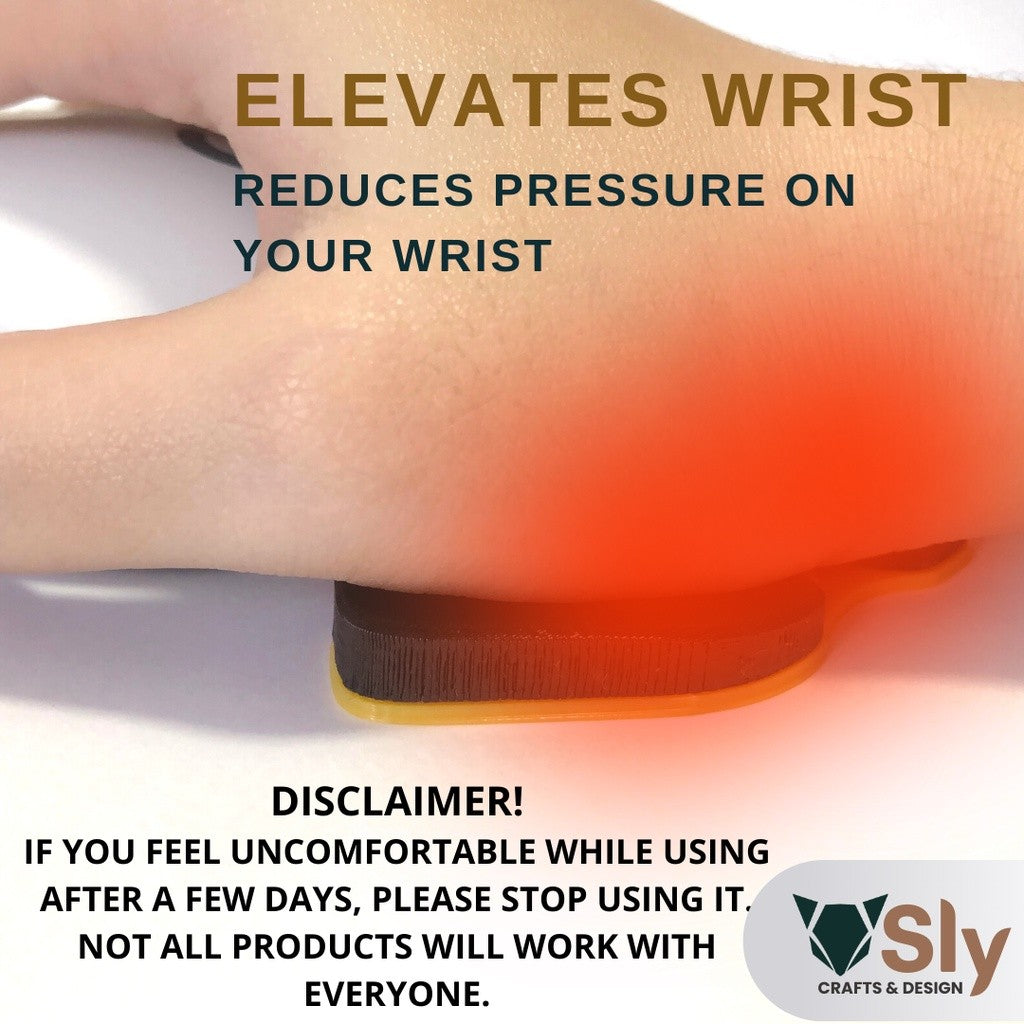 Ergonomic Wrist Rest Mouse Firm Palm Pad (Right or Left Handed Available) Support For Computer