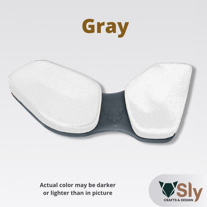 WHITE PADS Ergonomic Wrist Rest Mouse Firm Palm Pad (Right or Left Handed) Support For Computer