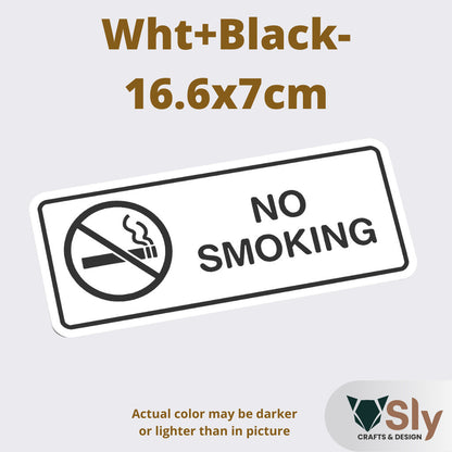 No Smoking Sign | Business Warning Notice Board with Free Adhesive for Shops Offices