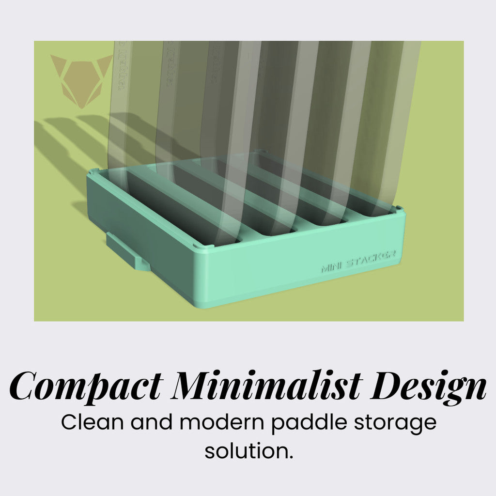 Pickleball Paddle Stacker MINI | Compact Minimalist Paddle Holder Stand