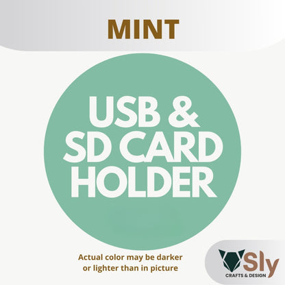 USB Flash Drive and SD Card Holder Organizer Rack Stand